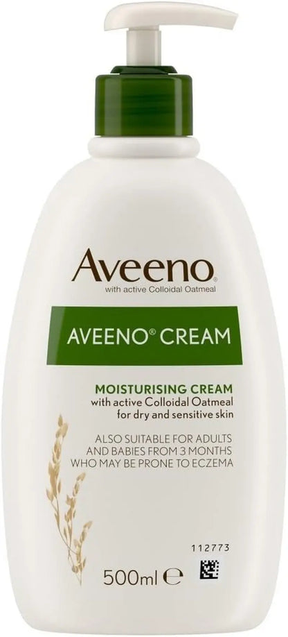 Aveeno Cream: Packed Full of Oats - 500 ml - Moisturise - Faithful Nutrition