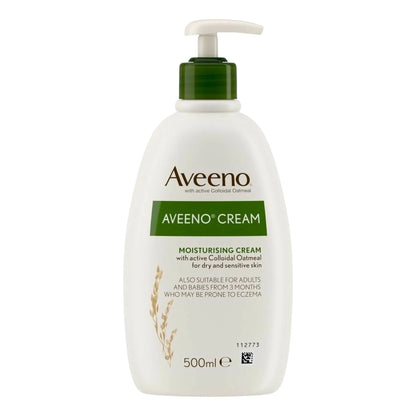 Aveeno Cream: Packed Full of Oats - 500 ml - Moisturise - Faithful Nutrition