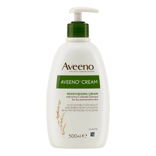 Aveeno Cream: Packed Full of Oats - 500 ml - Moisturise - Faithful Nutrition