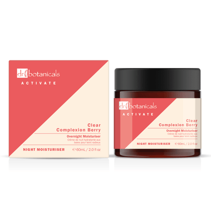 Activate Clear Complexion Berry Overnight Moisturiser 60ml - Moisturiser - Faithful Nutrition
