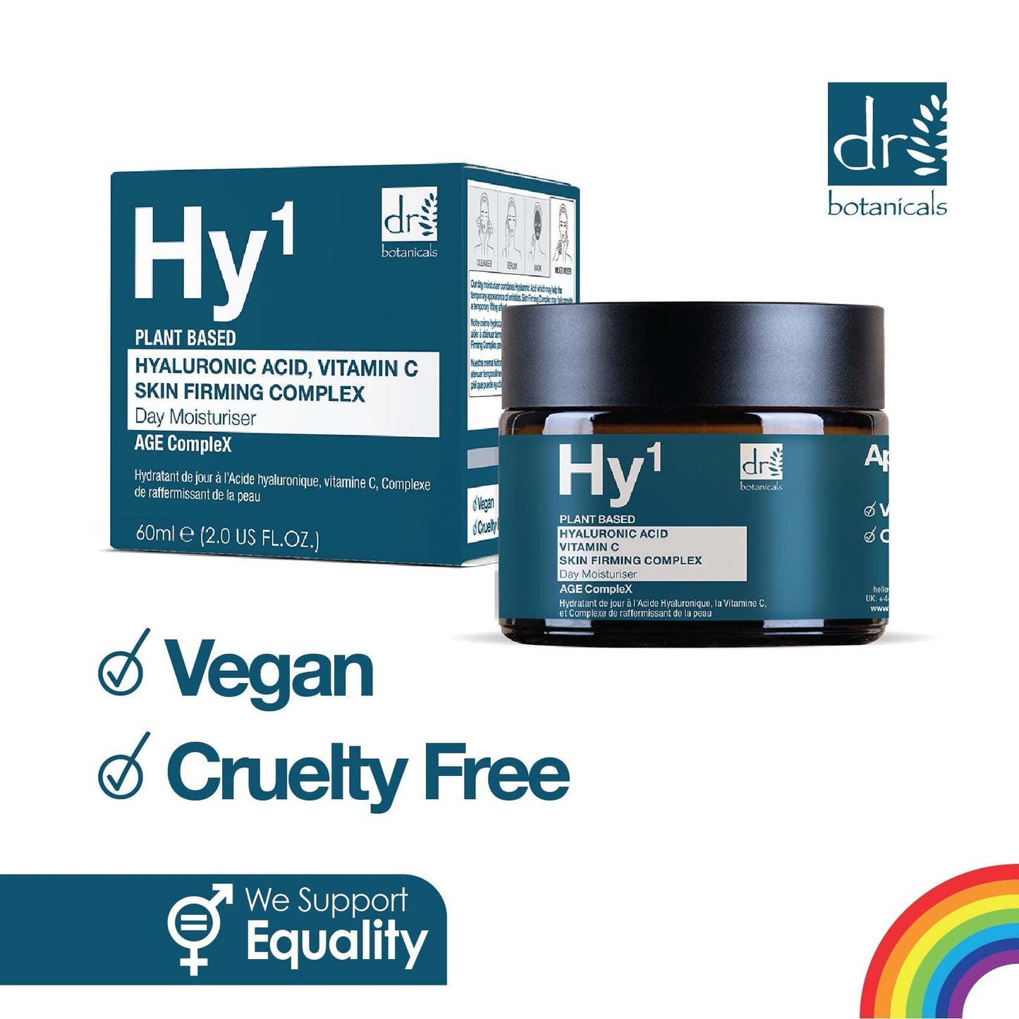 Hyaluronic Acid 1% & Vitamin C 1% & Skin Firming Complex 1% Day Moisturiser 60ml - Moisturiser - Faithful Nutrition