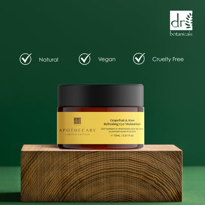 Dr Botanicals Grapefruit & Kiwi Refreshing Eye Moisturiser 15ml - Moisturiser - Faithful Nutrition