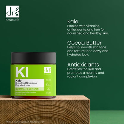 Dr Botanicals Kale Superfood Nourishing Day Moisturiser 60ml - Moisturiser - Faithful Nutrition