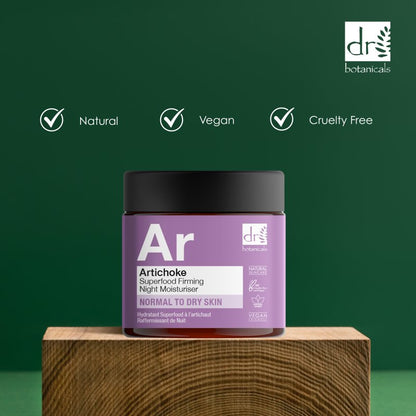 Artichoke Superfood Firming Night Moisturiser 60ml - Moisturiser - Faithful Nutrition