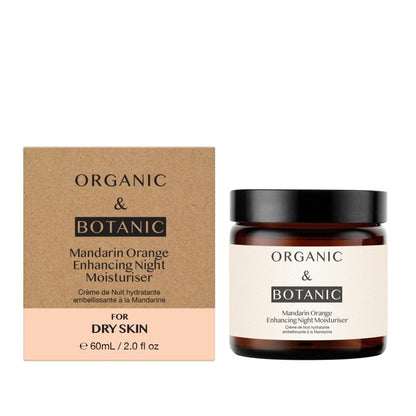 Mandarin Orange Night Moisturizer with Bakuchiol & Vitamin C - 60ml - Revitalizing & Hydrating for Firmer, Brighter, & Younger - Looking Skin - Moisturiser - Faithful Nutrition