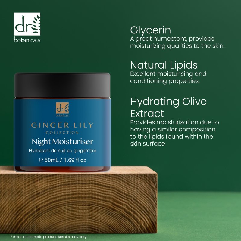 Gingerlily Night Moisturiser 50ml - Moisturiser - Faithful Nutrition
