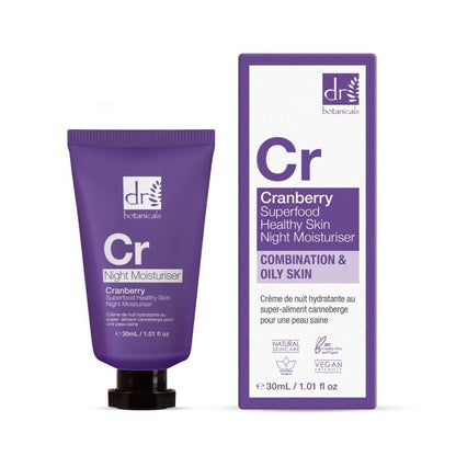 Cranberry Superfood Healthy Skin Night Moisturiser 30ml - Moisturiser - Faithful Nutrition