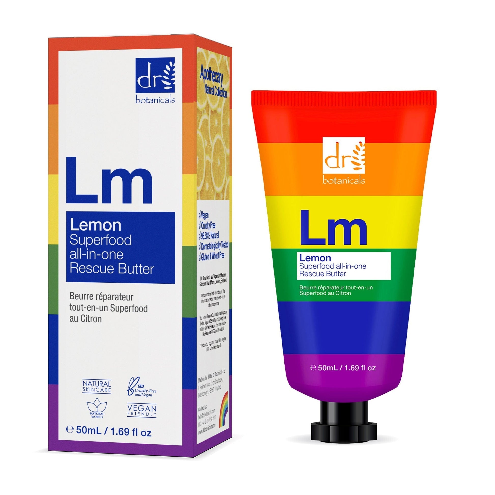 Pride Edition Lemon Superfood All - In - One Rescue Butter 50ml - Moisturiser - Faithful Nutrition