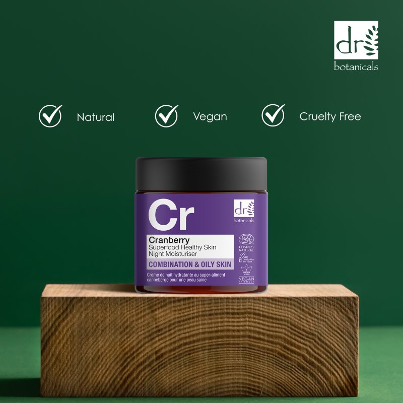 Cranberry Superfood Healthy Skin Night Moisturiser 60ml - Moisturiser - Faithful Nutrition