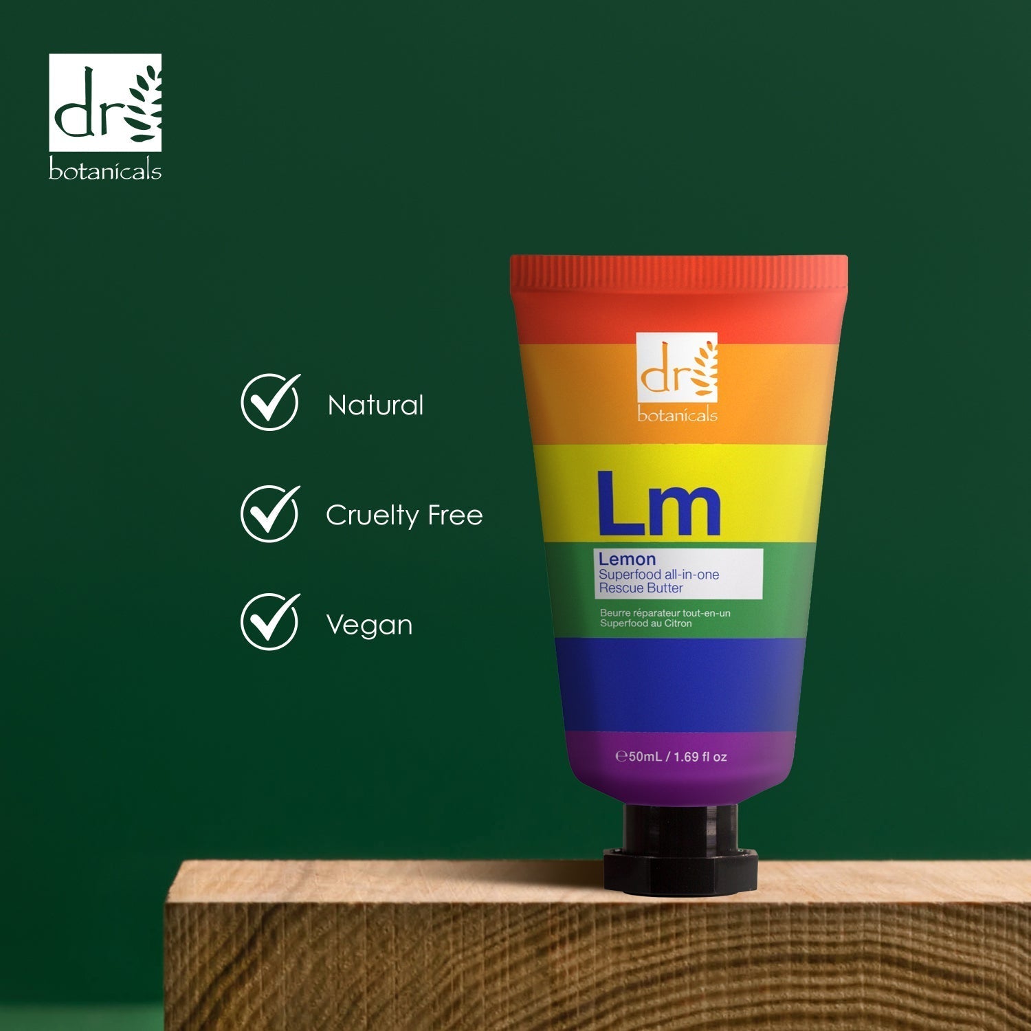 Pride Edition Lemon Superfood All - In - One Rescue Butter 50ml - Moisturiser - Faithful Nutrition