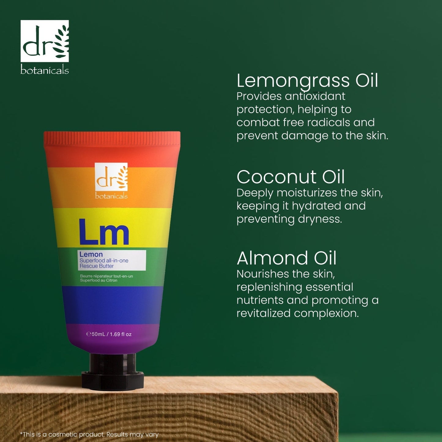 Pride Edition Lemon Superfood All - In - One Rescue Butter 50ml - Moisturiser - Faithful Nutrition