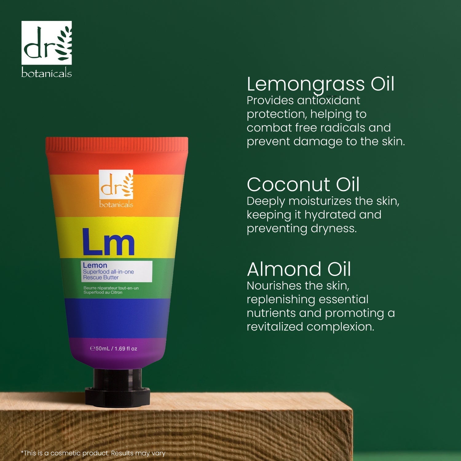 Pride Edition Lemon Superfood All - In - One Rescue Butter 50ml - Moisturiser - Faithful Nutrition