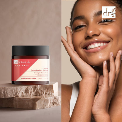 Activate Clear Complexion Berry Overnight Moisturiser 60ml - Moisturiser - Faithful Nutrition