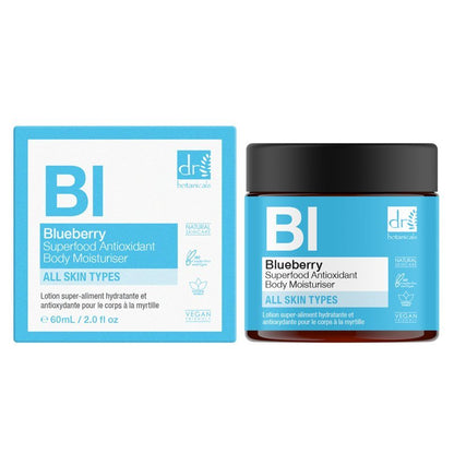 Blueberry Superfood Antioxidant Body Moisturiser 60ml - Moisturiser - Faithful Nutrition