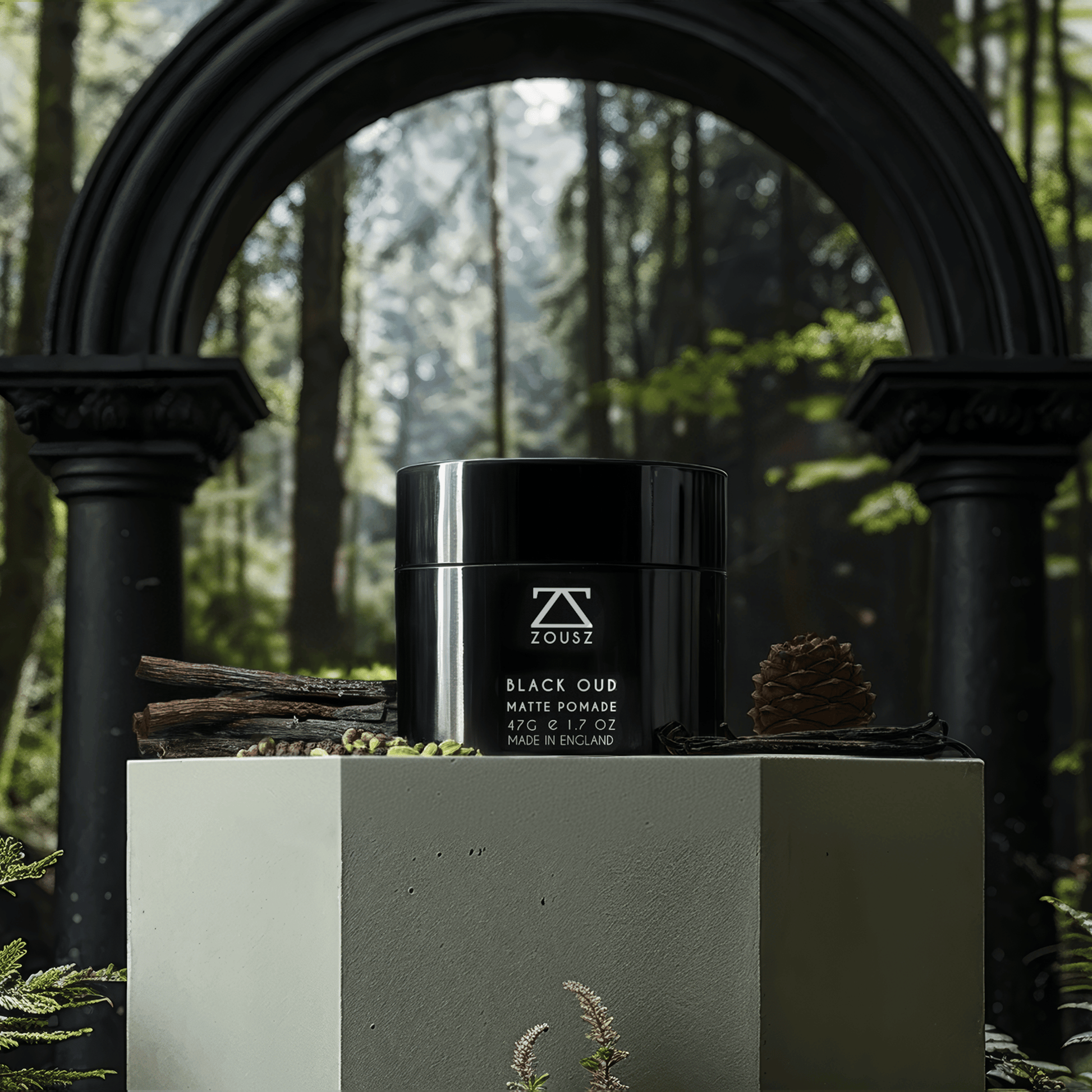 ZOUSZ - Black Oud Matte Pomade for Men - Pomade - Faithful Nutrition