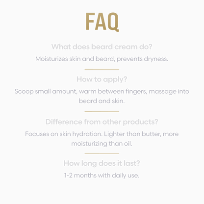 Beard Cream: Defeat Dryness and Itch - Skin Care - Faithful Nutrition