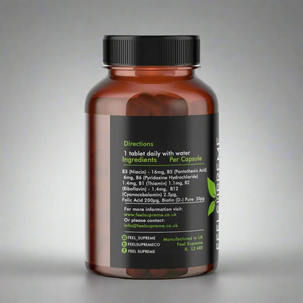 Feel Supreme Vitamin B Complex 60 Tablets - Tablets - Faithful Nutrition
