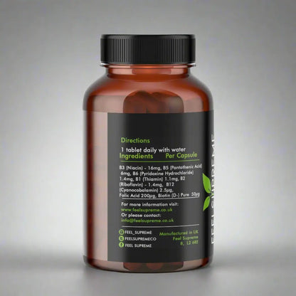 Feel Supreme Vitamin B Complex 60 Tablets - Tablets - Faithful Nutrition