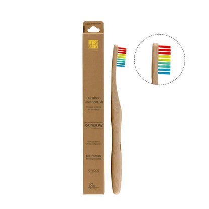 Bamboo Toothbrush Rainbow - Teeth Whitening - Faithful Nutrition