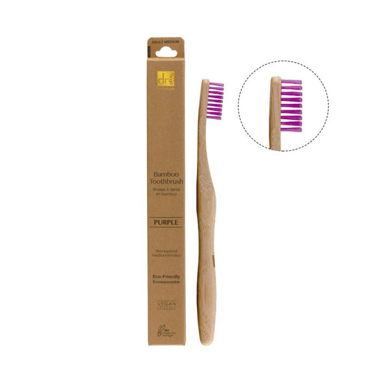 Bamboo Toothbrush Purple - Teeth Whitening - Faithful Nutrition